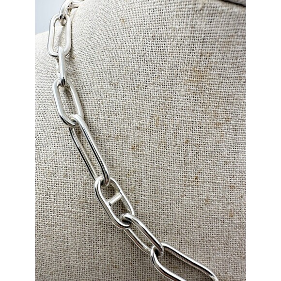 dyadema italy bronze paper clip chain necklace 17.5” - Picture 3 of 6